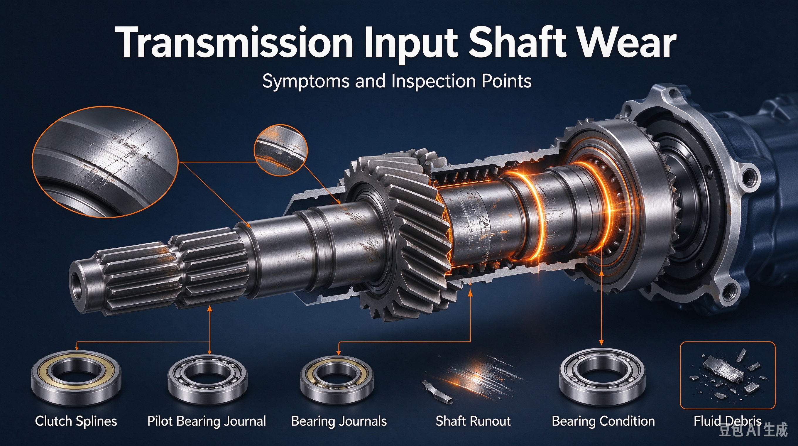 Transmission Input Shaft Wear: Symptoms and Inspection Points